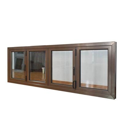 6063 T-5 Quadro de alumínio de ruptura térmica Janela de acordeão de vidro duplo para performance