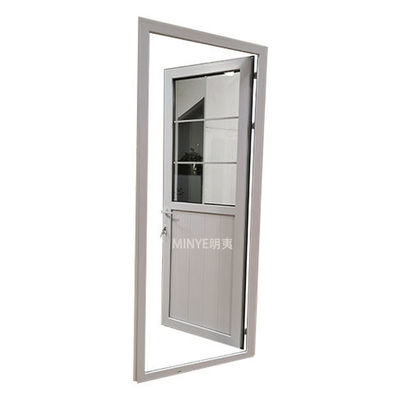 Porta de borracha EPDM de vidro duplo temperado UPVC com dobradiça vertical com guarnição de PVC