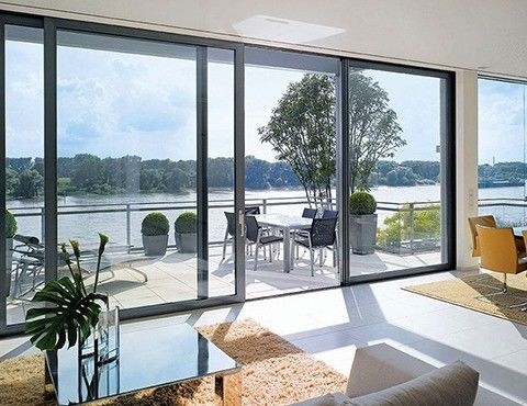 Porta deslizante de vidro de PVC impermeável e resistente ao vento para porta deslizante de estilo aberto UPVC