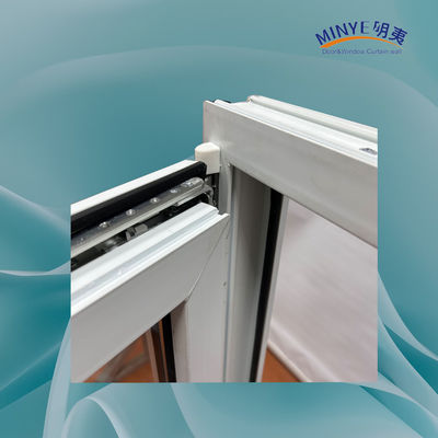 Kin Long chinês hardware superior PVC inclinação e virar janela com vidro temperado duplo