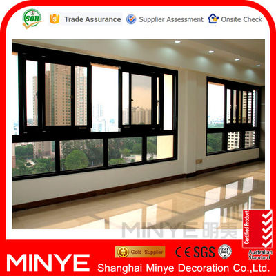 Estilo de design pós-moderno Janela de vidro de sombra de sol com perfil de alumínio 6063-T5