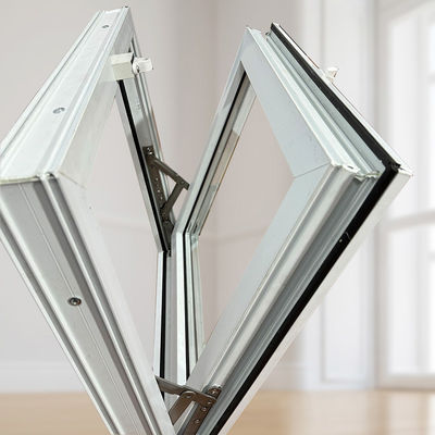 Janela invertida de PVC de tamanho personalizado de estilo europeu com excelente vedação anti-roubo