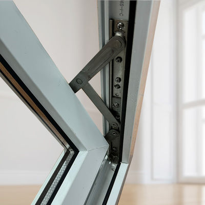 Janela invertida de PVC de tamanho personalizado de estilo europeu com excelente vedação anti-roubo