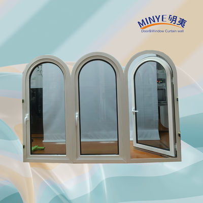 Janela de revestimento de UPVC de design moderno com boa resistência à corrosão e alta resistência