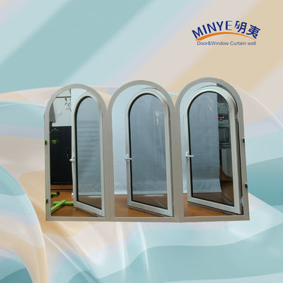 Janela de revestimento de UPVC de design moderno com boa resistência à corrosão e alta resistência