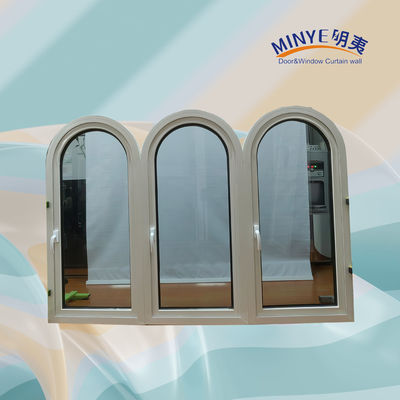 Janela de revestimento de UPVC de design moderno com boa resistência à corrosão e alta resistência