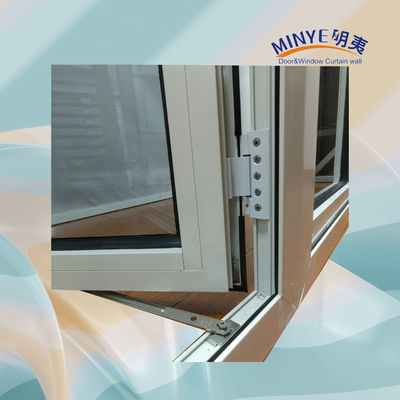 Janela de revestimento de UPVC de design moderno com boa resistência à corrosão e alta resistência