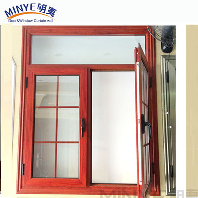 Hardware Big Window Alumínio Janela de vidro Design mais recente com abertura horizontal