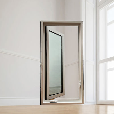 Janela de revestimento de UPVC de design moderno com boa resistência ao vento e hardware chinês superior