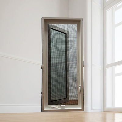 Janela de revestimento de UPVC de design moderno com boa resistência ao vento e hardware chinês superior