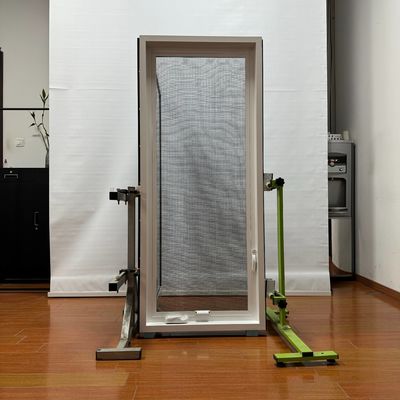 Janela de revestimento de UPVC de design moderno com boa resistência ao vento e hardware chinês superior