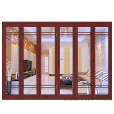 Isolamento acústico de portas dobráveis de alumínio de 30-40DB Design para Grilles House Exterior