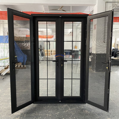 Porta de alumínio feita de liga de alumínio para design moderno e controle de insetos