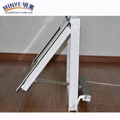 Swing Open Normal PVC Perfil Cor Personalização UPVC/PVC Horizontalmente giratório Single Hang Windows