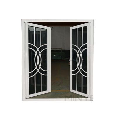 Porta da frente de alumínio com hardware da Alemanha e revestimento PVDF