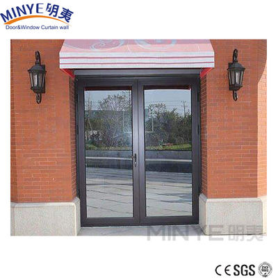 Porta da frente de alumínio com hardware da Alemanha e revestimento PVDF