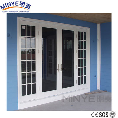 Porta da frente de alumínio com hardware da Alemanha e revestimento PVDF