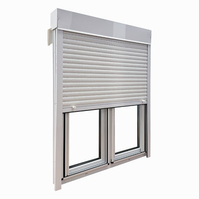 Janela de revestimento de UPVC de design moderno com persianas de rolos Boa vedação e alta resistência