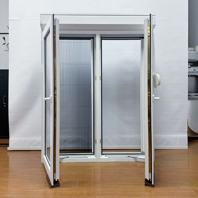 Janela de revestimento de UPVC de design moderno com persianas de rolos Boa vedação e alta resistência