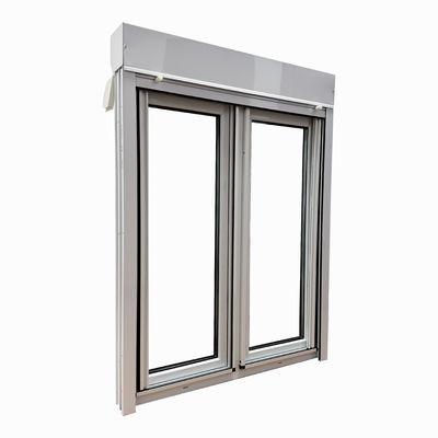 Janela de revestimento de UPVC de design moderno com persianas de rolos Boa vedação e alta resistência