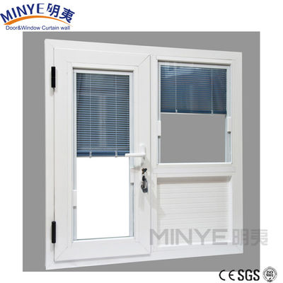 Moderno Design Estilo Alumínio Casement Windows com Fly Screen e Louver Rolling