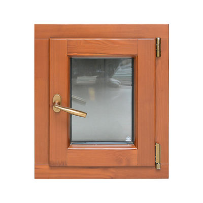 Villa de abertura vertical de alumínio Winder Chain Top Hang Window com e revelar madeira