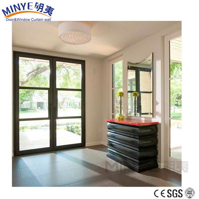 Sala de estar Isolamento térmico e frio Porta de vidro de alumínio Casamento de cor de personalização