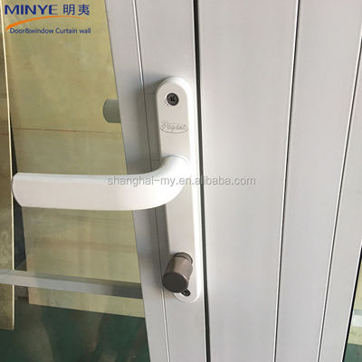 Portas de vidro de revestimento de arco de perfil de alumínio duplo oval com penetração de água 450 PA
