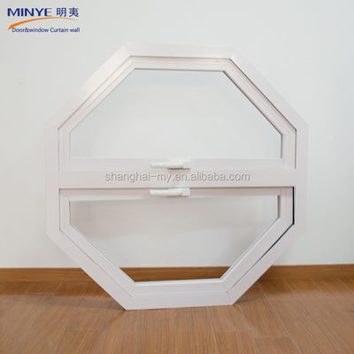 Janela de vidro de alumínio hexagonal personalizável com silicone Dow Corning