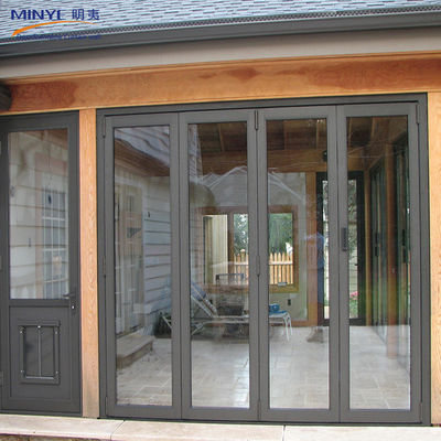 Portas de vidro de vidro duplo vidrado duplo para parede divisória interior
