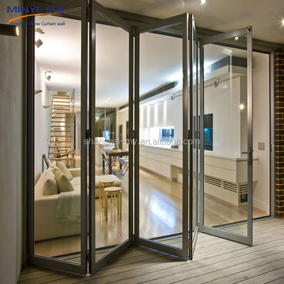 Casa Usada Porta de Vidro Francês Bi com Design Moderno e Resistência ao Vento 3500 PA
