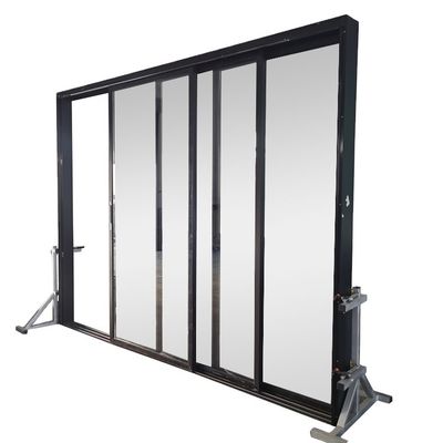 Porta deslizante de vidro de alumínio finalizada em estilo de design moderno para porta de pátio de segurança