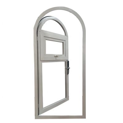 Portão de vidro de alumínio com arco com senha