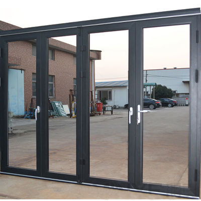 Alemanha Tecnoforma Faixa de isolamento acabado Etiópia moderna Porta de vidro dobrável de alumínio exterior