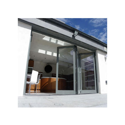 Alemanha Tecnoforma Faixa de isolamento acabado Etiópia moderna Porta de vidro dobrável de alumínio exterior