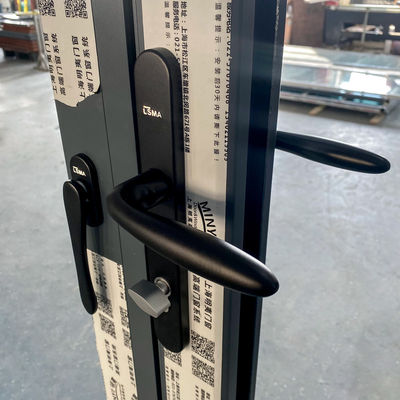 Hardware Soundproof Interior Bi-plegável Duplo vidro de alumínio vidro térmico ruptura Bifold Patio portas dobráveis