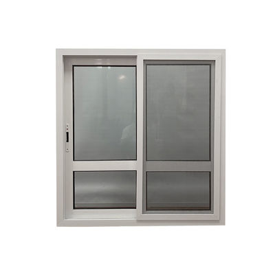 1.4mm Espessura do perfil Janela deslizante de vidro duplo vidrado duplo temperado de liga de alumínio