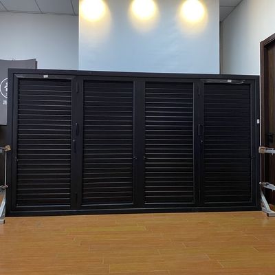 Padrão de abertura horizontal Janela e persiana dobráveis de liga de alumínio para iluminação natural