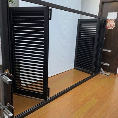 Padrão de abertura horizontal Janela e persiana dobráveis de liga de alumínio para iluminação natural