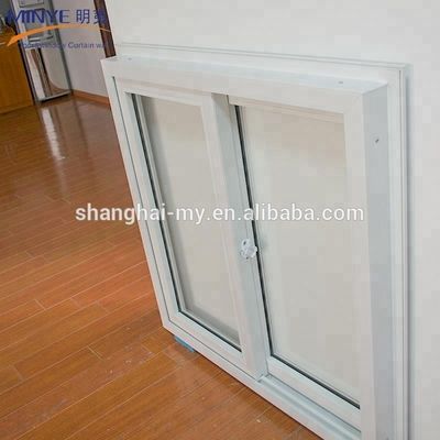 Janela deslizante de plástico de PVC com espessura de perfil de 2,5 mm