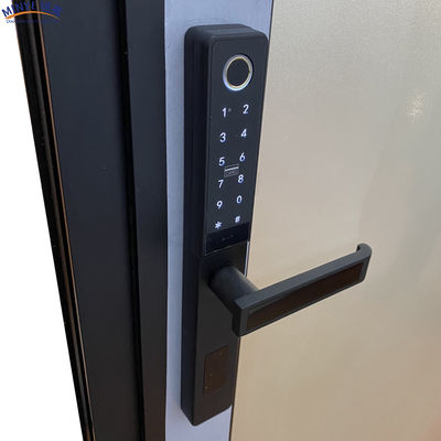 Portas de revestimento de liga de alumínio de design moderno com rede de tela de fibra de vidro impermeável
