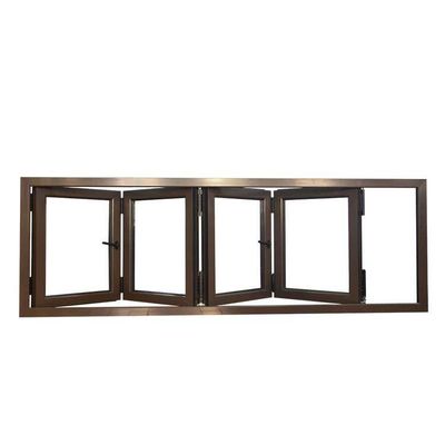 Acordeão Alumínio Vertical Windows dobrável com revestimento de energia e hardware chinês superior