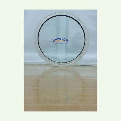 Adicione elegância ao seu espaço comercial com uma janela redonda minimalista em liga de alumínio
