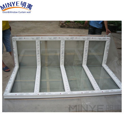 Janela de canto sem costura com quadro de UPVC de alumínio/PVC reforçado a 90 graus