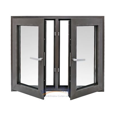 Grandes janelas de alumínio de ventilação com excelente vedação e isolamento sonoro