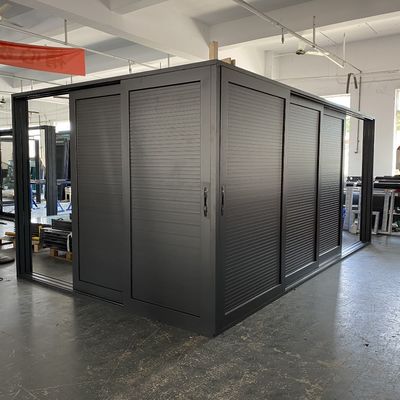 Entrada Sistema de porta deslizante para esquina panorâmica Portas de pátio acabadas em alumínio