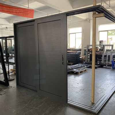 Entrada Sistema de porta deslizante para esquina panorâmica Portas de pátio acabadas em alumínio