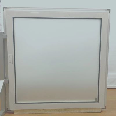 Janela fixa de alta segurança de liga de alumínio com grande painel de vidro e abertura horizontal