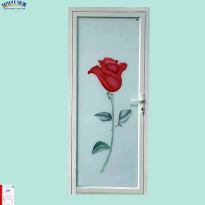 Porta de banheiro de alumínio de tamanho personalizado para isolamento térmico no banheiro