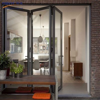 Porta dupla de vidro, à prova de som, exterior e interior, com liga de alumínio